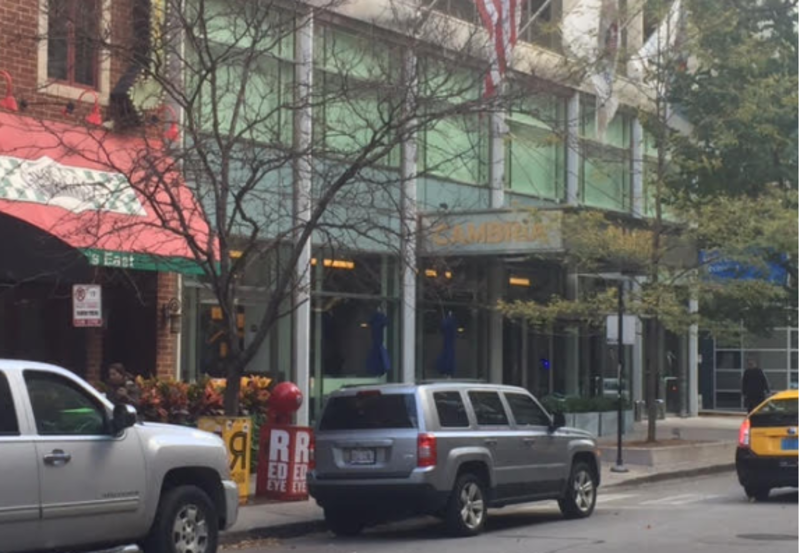 Street view of Cambria Hotel