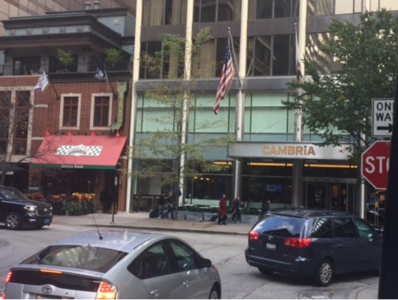 Street view of Cambria Hotel