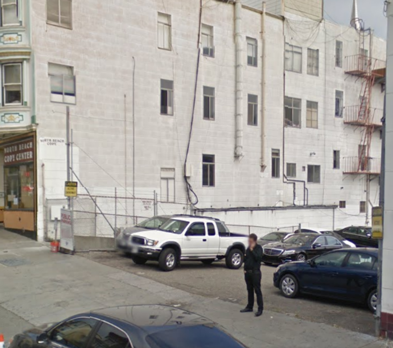 Street view of North Beach Parking