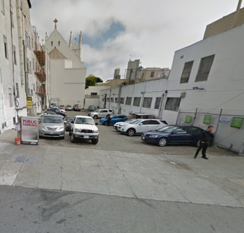 Street view of North Beach Parking