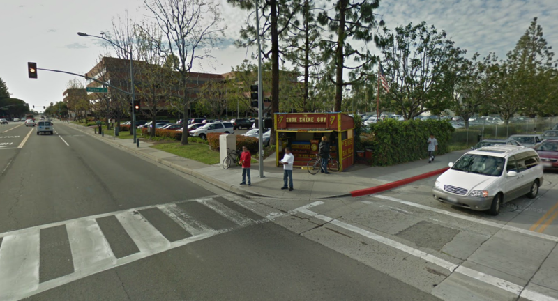 Street view of 801 Civic Center Building Lot