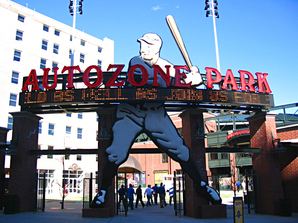 Gwinnett Stripers, AutoZone Park, Memphis, Tennessee