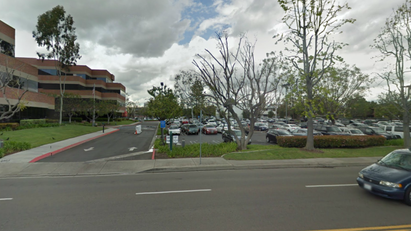 Street view of 801 Civic Center Building Lot