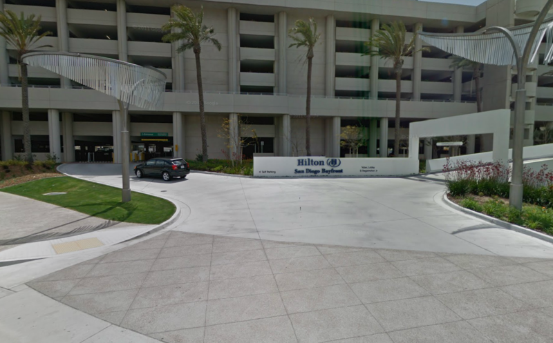 Street view of Hilton San Diego Convention Center Garage