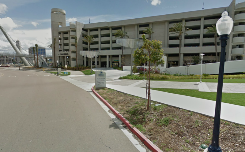 Street view of Hilton San Diego Convention Center Garage