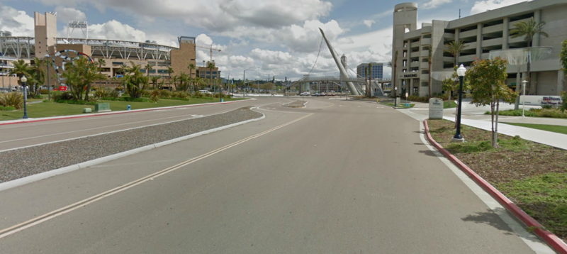 Street view of Hilton San Diego Convention Center Garage