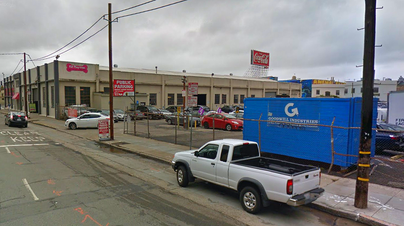 Street view of Easy Out Lot - Valet