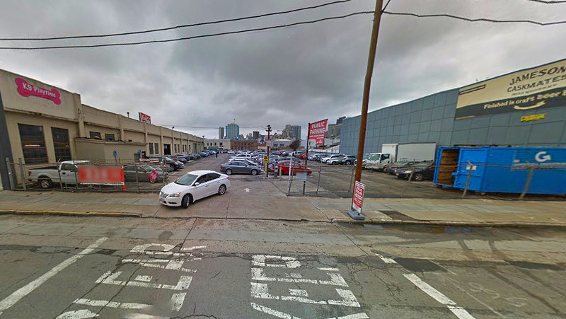 Street view of Easy Out Lot - Valet