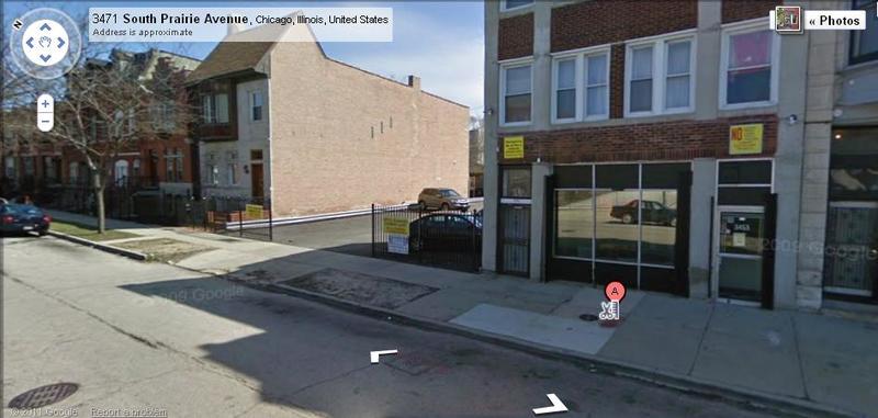 Street view of 3453 Prairie St. Lot