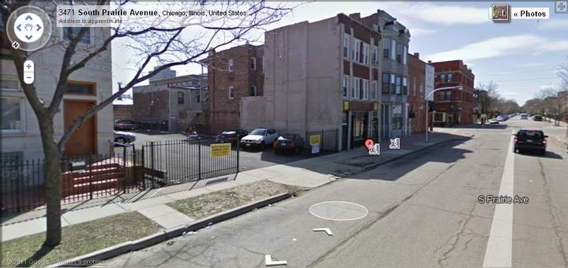Street view of 3453 Prairie St. Lot