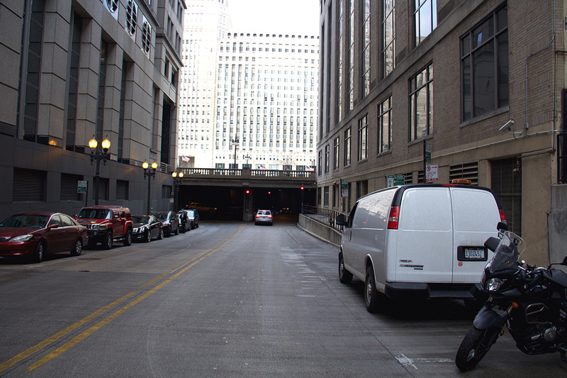 Street view of 222 N. LaSalle - Lower Level Valet