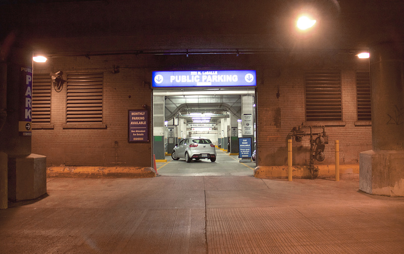 Street view of 222 N. LaSalle - Lower Level Valet