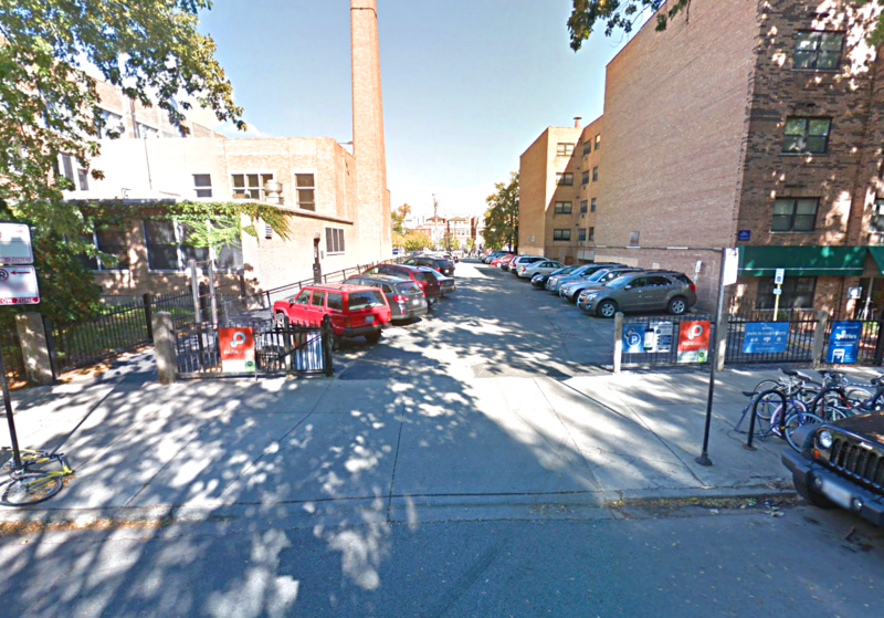 Street view of Louisa May Alcott School Lot
