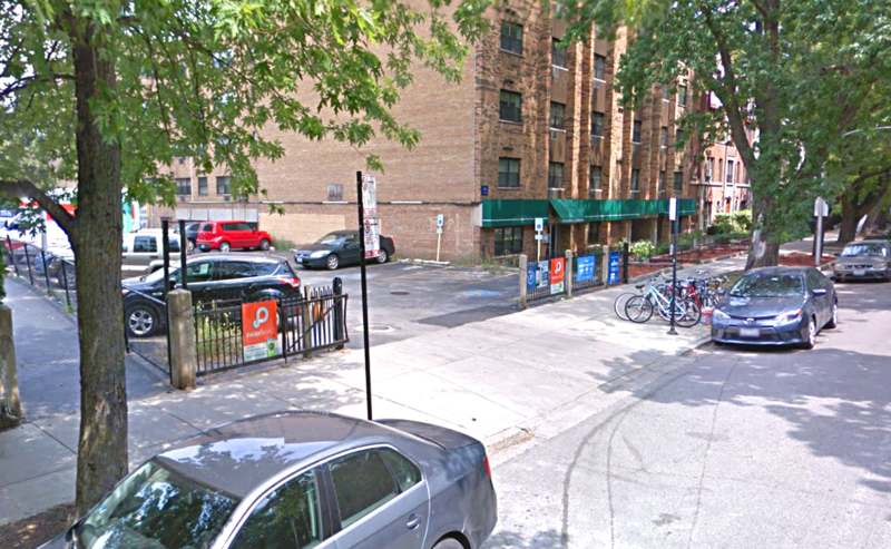 Street view of Louisa May Alcott School Lot