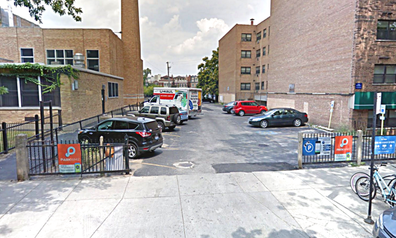 Street view of Louisa May Alcott School Lot