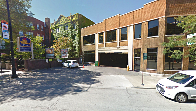 Street view of Hawthorne Garage - Valet
