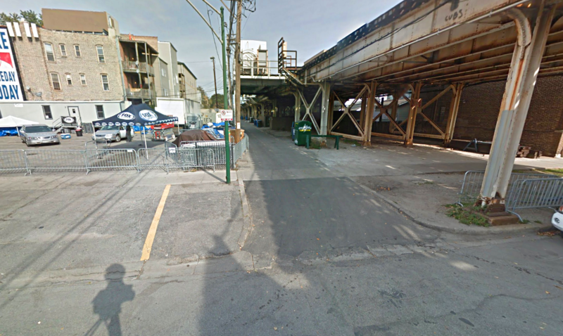 Street view of Alley Space - 3706 N. Wilton Ave. Lot