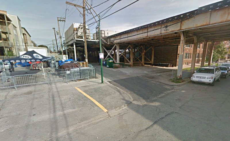 Street view of Alley Space - 3706 N. Wilton Ave. Lot