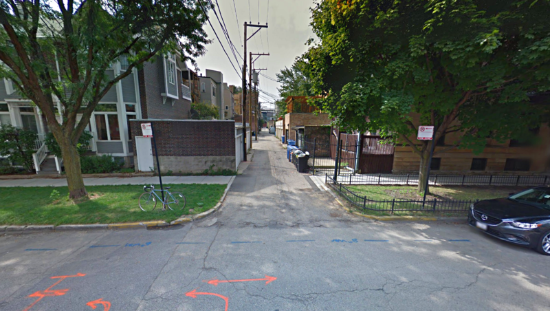 Street view of Alley Space - 3736 N. Sheffield