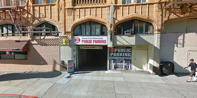 Street view of North Beach Parking - Valet