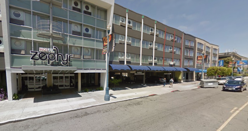 Street view of Hotel Zephyr