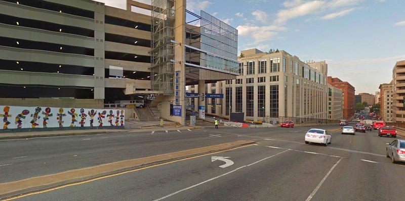Street view of Union Station - Bus Parking