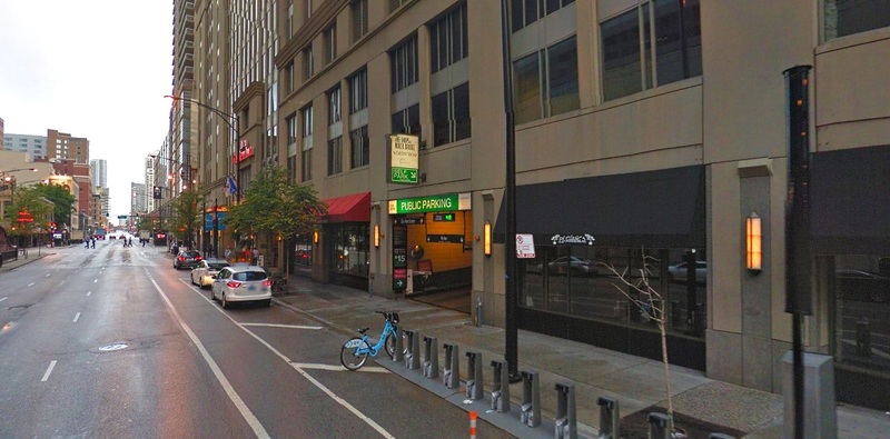 Street view of North Bridge 10 E. Grand Self Park