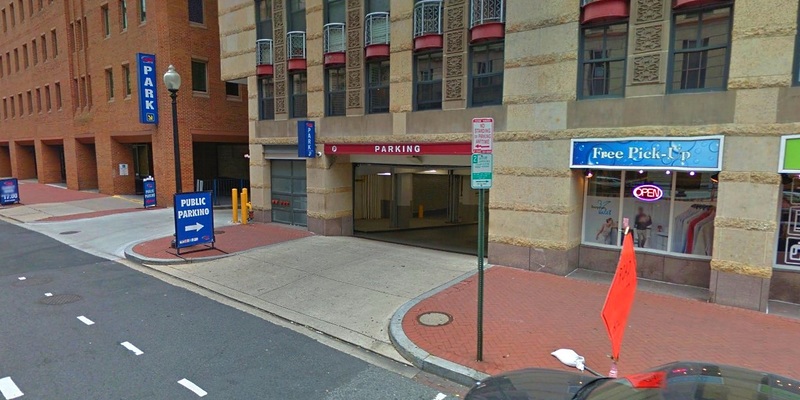 Street view of Clara Barton Garage (LAZ Parking)