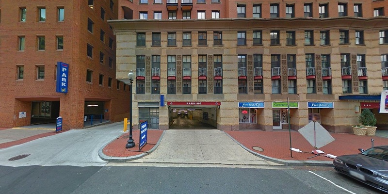 Street view of Clara Barton Garage (LAZ Parking)