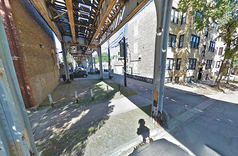 Street view of Alley Space - 1210 Roscoe St.