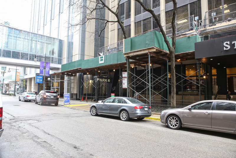 Street view of Streeterville Center Garage - Valet