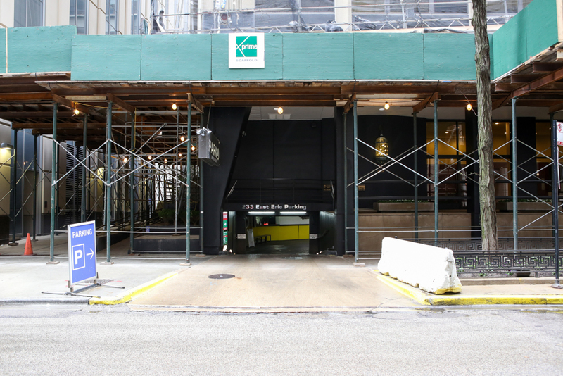 Street view of Streeterville Center Garage - Valet