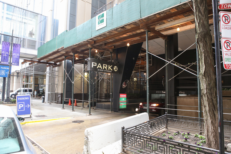 Street view of Streeterville Center Garage - Valet