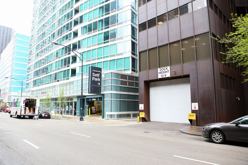 Street view of The Streeter Garage (345 E. Ohio St.)