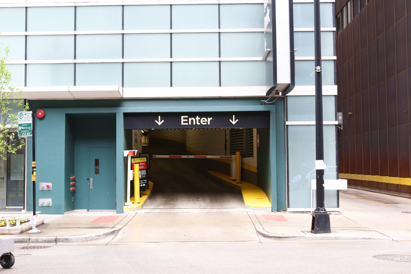 Street view of The Streeter Garage (345 E. Ohio St.)