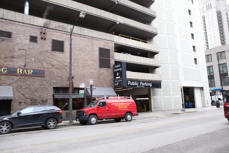 Street view of 2 E. Oak St Garage - Valet