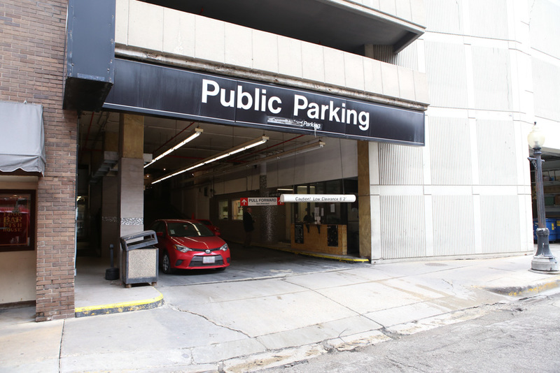Street view of 2 E. Oak St Garage - Valet