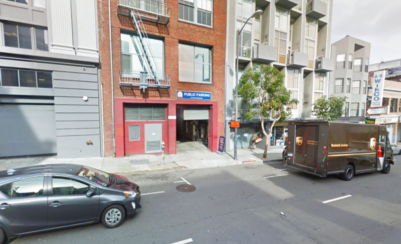 Street view of 1412 Van Ness Ave. Lot - Valet