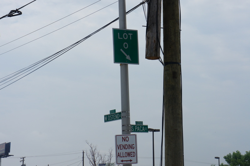 Street view of M&T Bank Stadium - Lot O