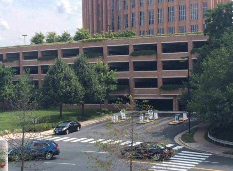 Street view of Tysons Corner Metro Parking