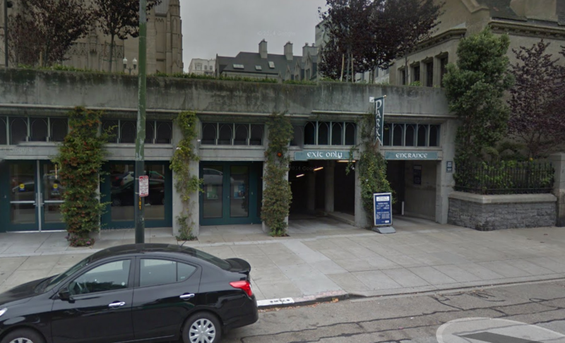 Street view of Grace Cathedral