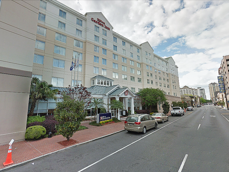 Street view of Hilton Garden Inn - Valet