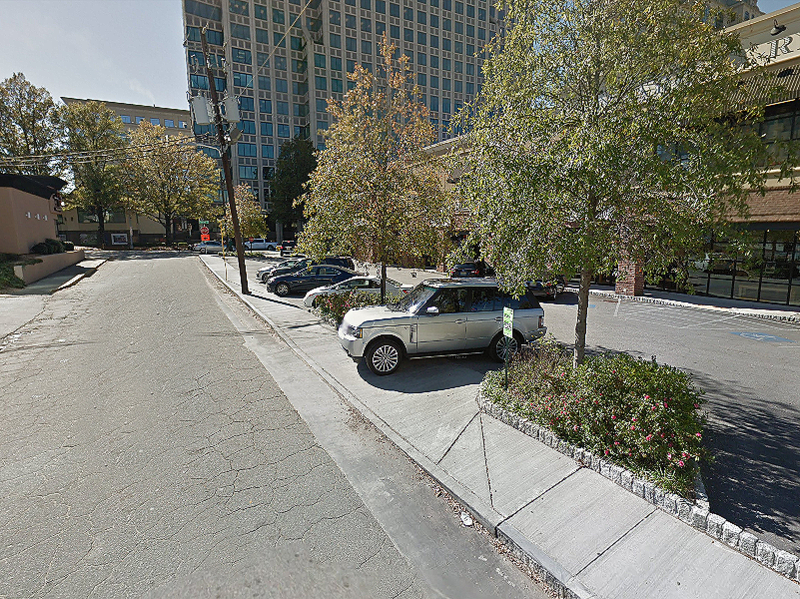 Street view of Pearson's Corner Lot