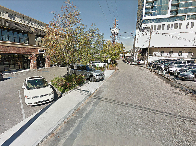 Street view of Pearson's Corner Lot