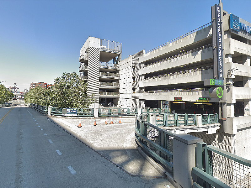 Street view of Lumen Field Event Center Garage