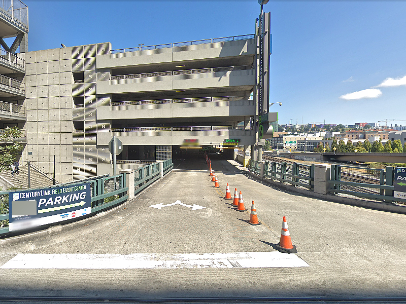 Street view of Lumen Field Event Center Garage