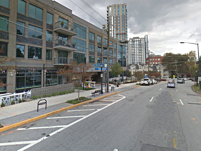 Street view of Azure on the Park Garage