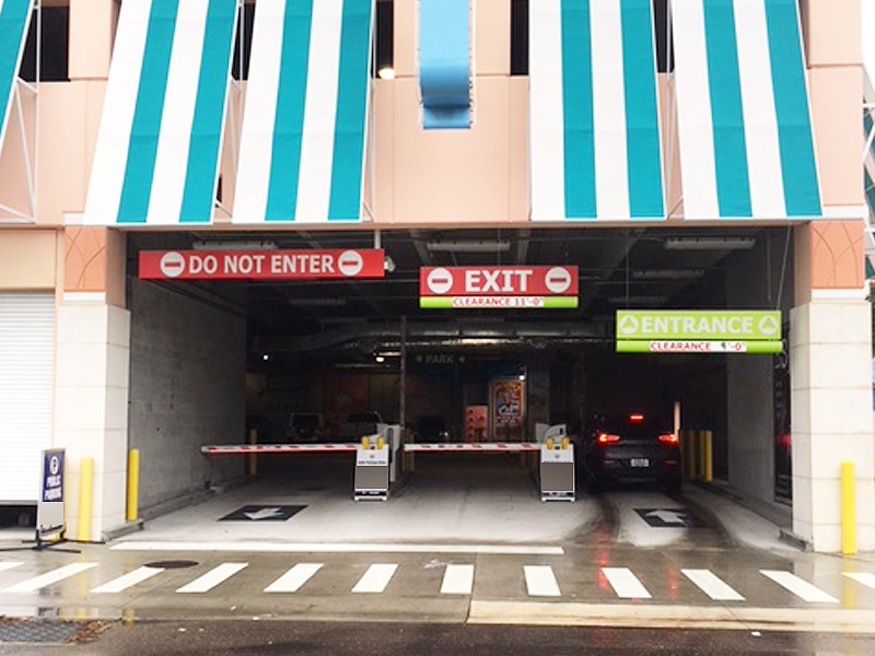 Street view of North Beach Plaza Garage