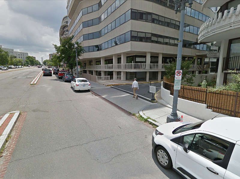 Street view of The Watergate Garage
