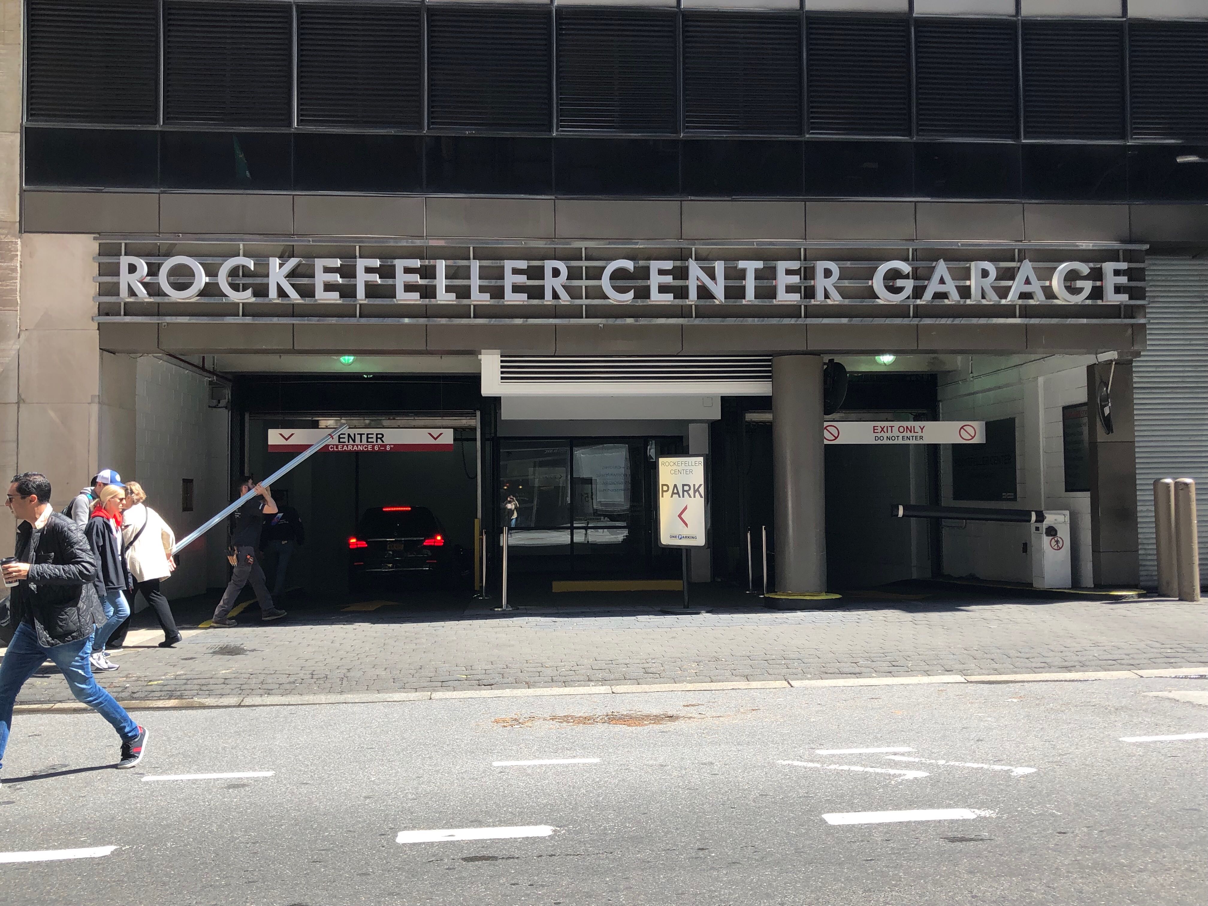 Rockefeller center parking garage 48th street